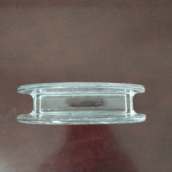 Vintage Princess House Fantasia Crystal Glass Poinsettia Napkin Holder #518 - Picture 3 of 8